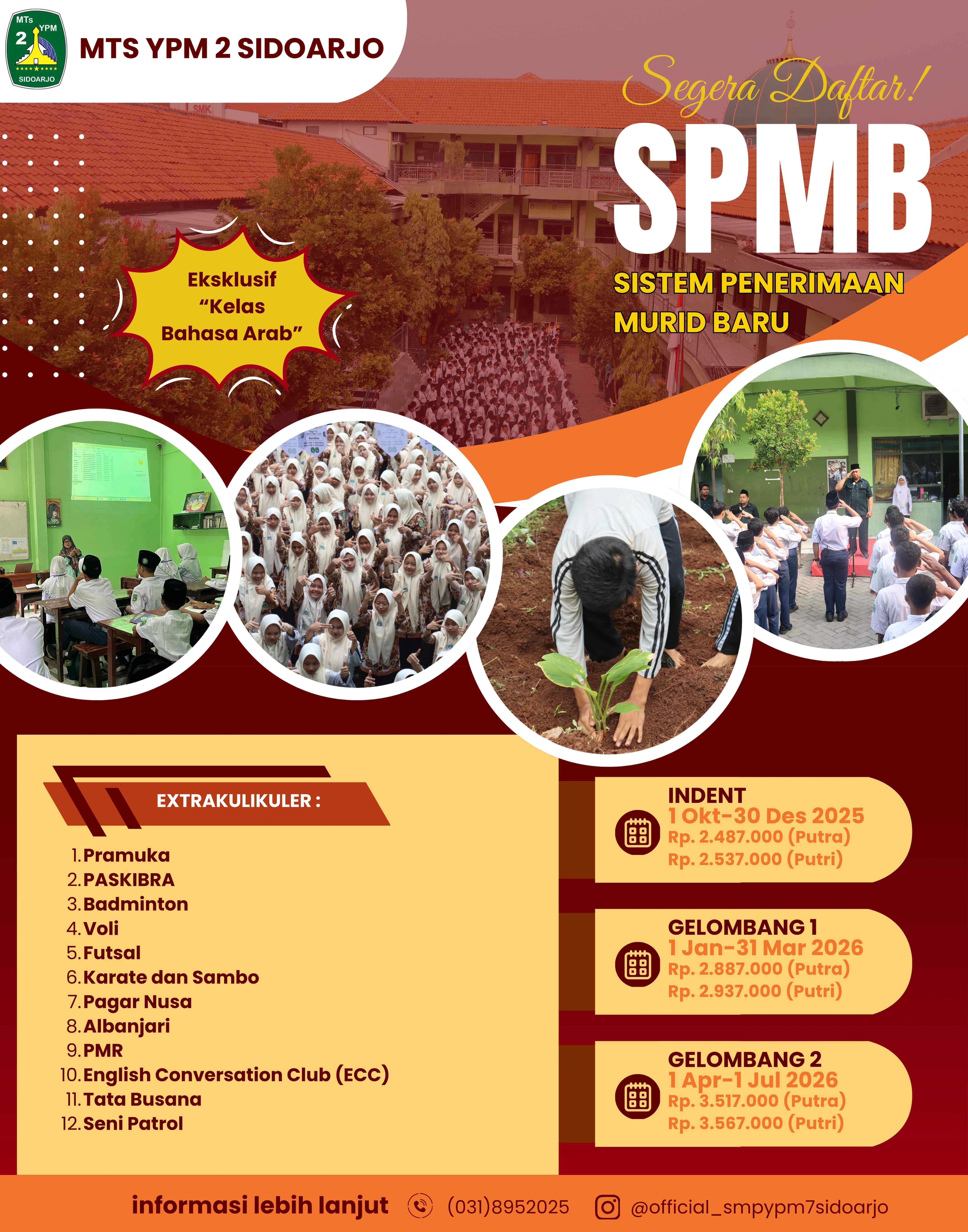 Ilustrasi Pendaftaran Online MTS YPM 2 Sidoarjo